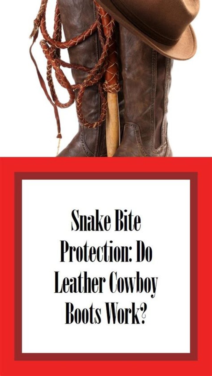Do cowboy boots protect from snake bites?