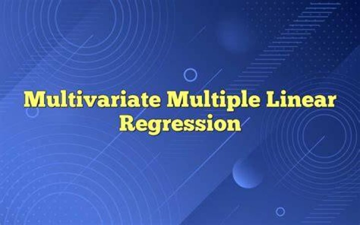 On multivariate linear regression?