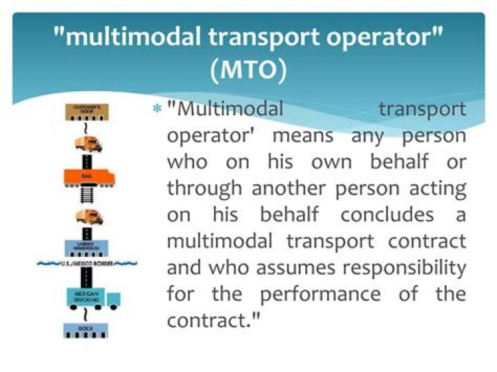 Who is a multimodal transport operator?