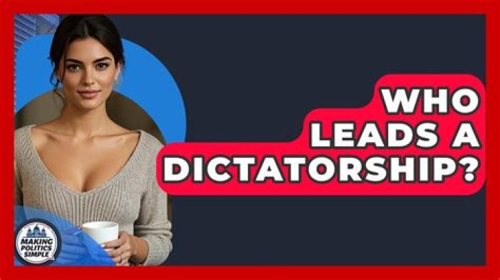 Who leads a dictatorship?