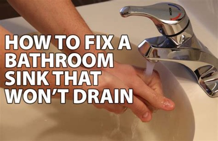 Why bathroom sink won't drain?