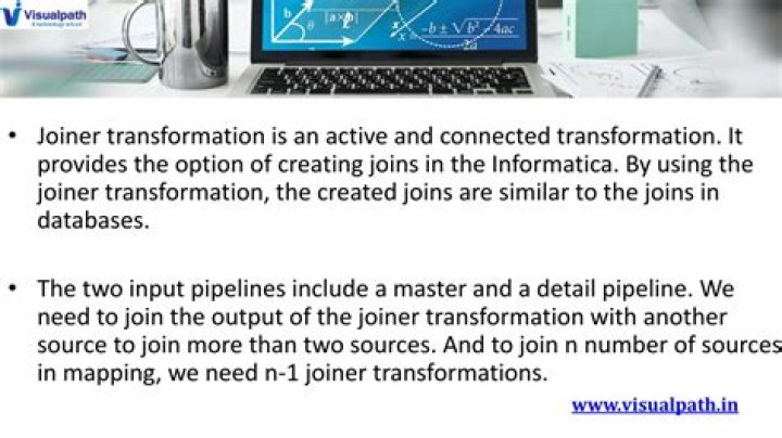 Why joiner transformation is used?